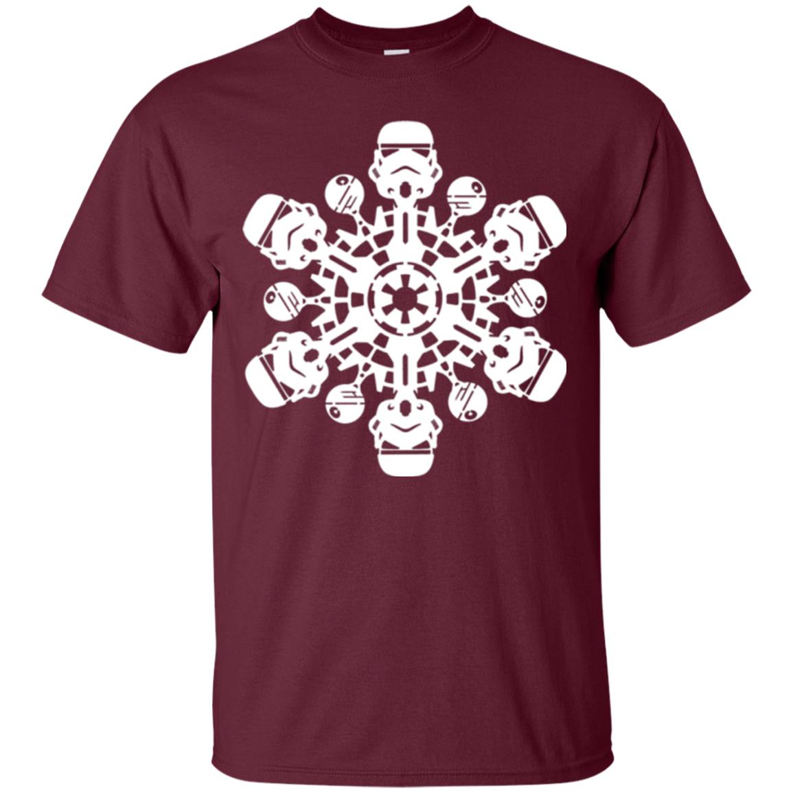 Christmas T-shirt Star Wars Stormtrooper Snowflake Maroon