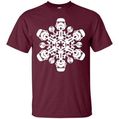Christmas T-shirt Star Wars Stormtrooper Snowflake Maroon