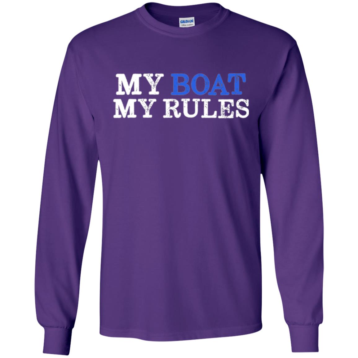 My Boat My Rules T-shirt Purple
