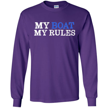 My Boat My Rules T-shirt Purple