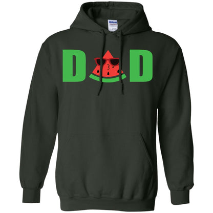 Dad Watermelon Funny Summer Melon Fruit Shirt For Daddy Forest Green