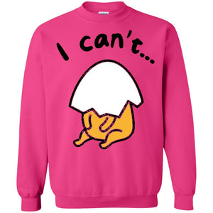 Film T-shirt Gudetama Lazy Egg I Can't