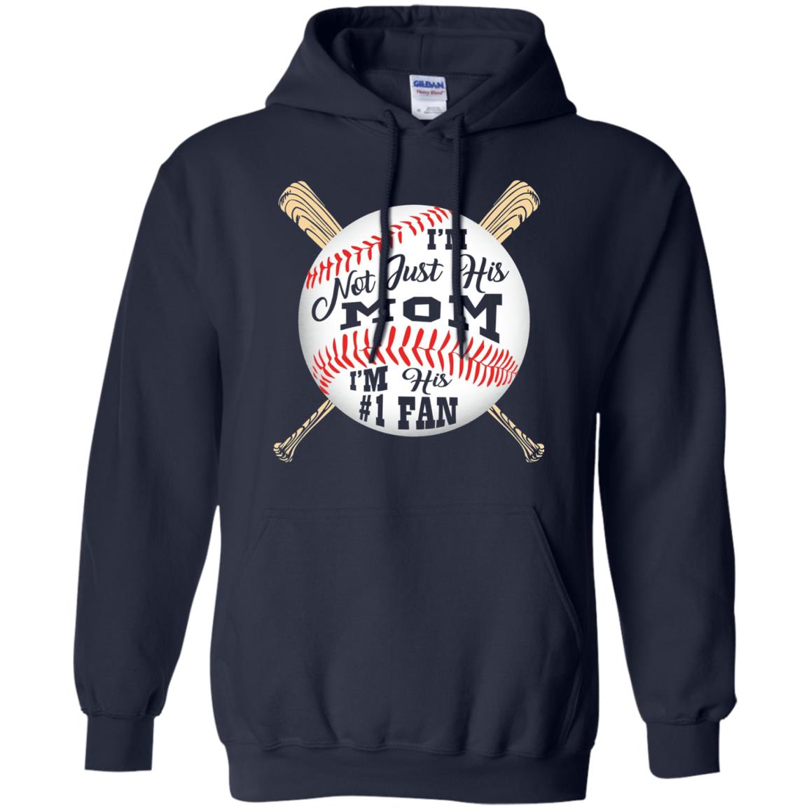 Baseball Mom Shirt Im Not Just His Mom Fan Navy