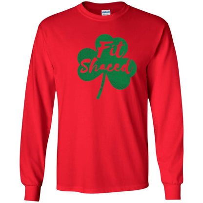 St Patricks Day T-shirt Drinking Fit Shaced Red