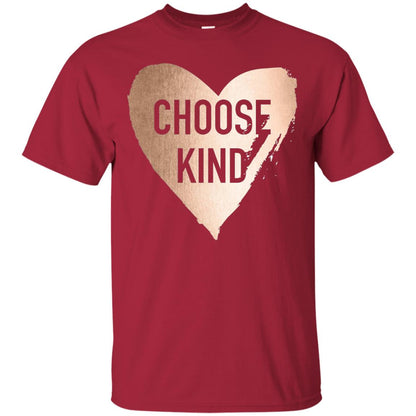 Choose Kind Anti Bullying Rose Gold T-shirt Cardinal