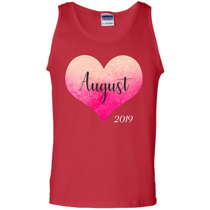 Pregnancy Reveal Announcement Party August 2019 Shirt Red
