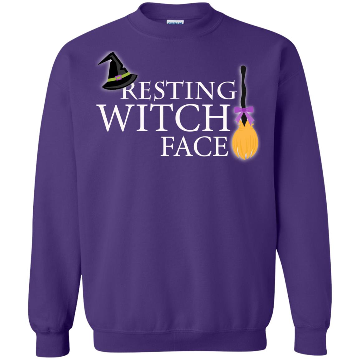 Reasting Witch Face Shirt Purple