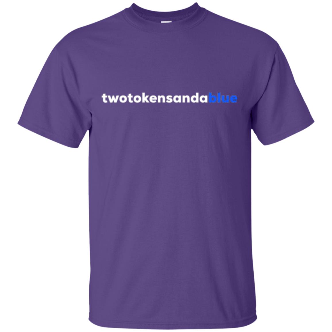 Two Tokens And A Blue T-shirt Purple