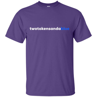 Two Tokens And A Blue T-shirt Purple