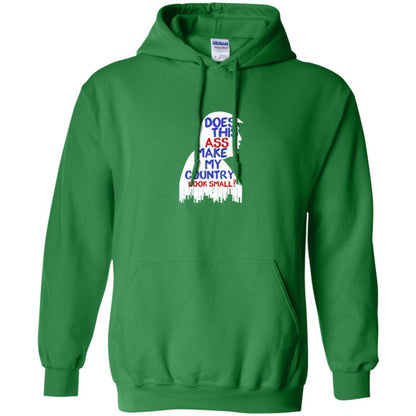 Political T-shirt Does This Ass Make Country Look Small Irish Green