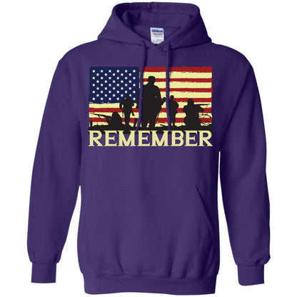 Military Of United States Memorial Day Shirt Purple