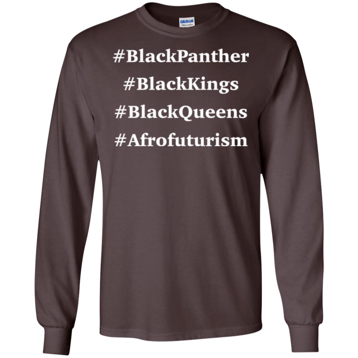 Black Panther Black Kings Black Queens Afrofuturism T-shirt Dark Chocolate