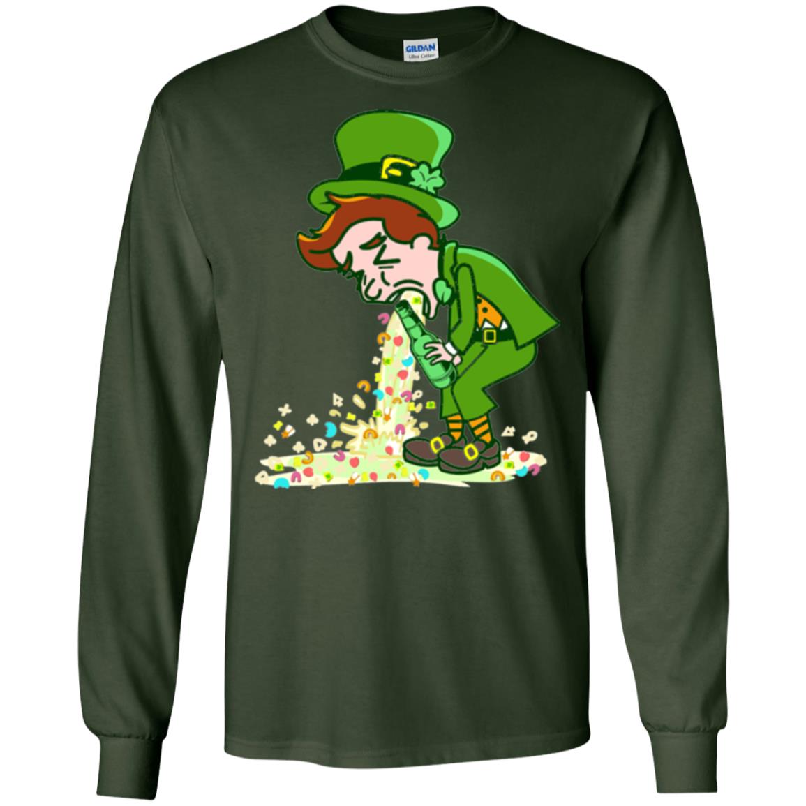 Saint Patty's Day Leprechaun St. Patricks Day T-shirt Forest Green