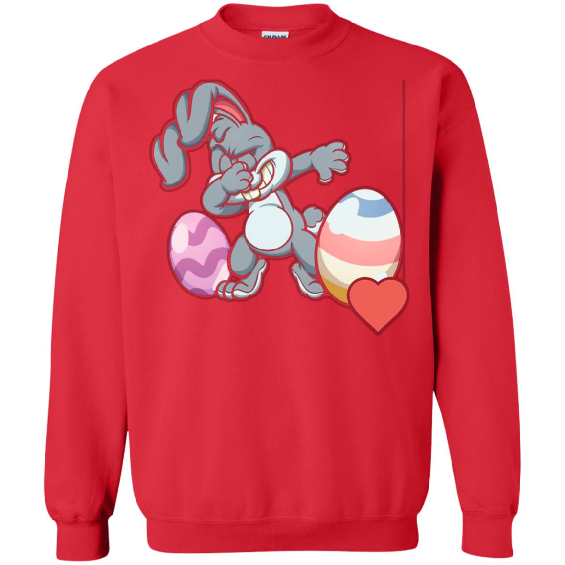 Easter Bunny Dabbing Gift Shirt Easter Holiday Red