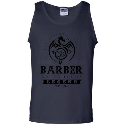 Barber T-shirt The Legend Is Alive Navy