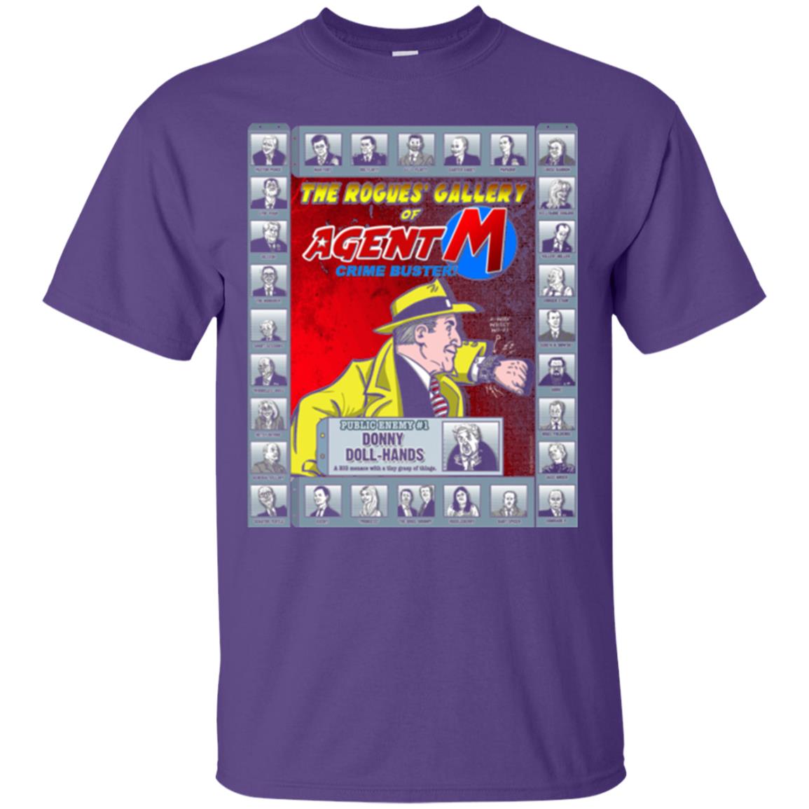 The Rogues' Gallery Of Agent M T-shirt Purple