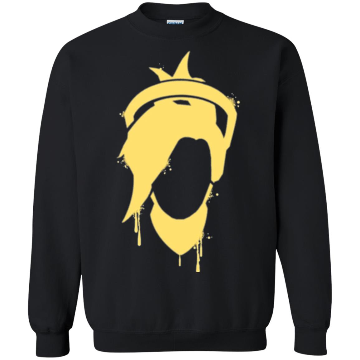 Overwatch Mercy Icon Spray T-shirt Black