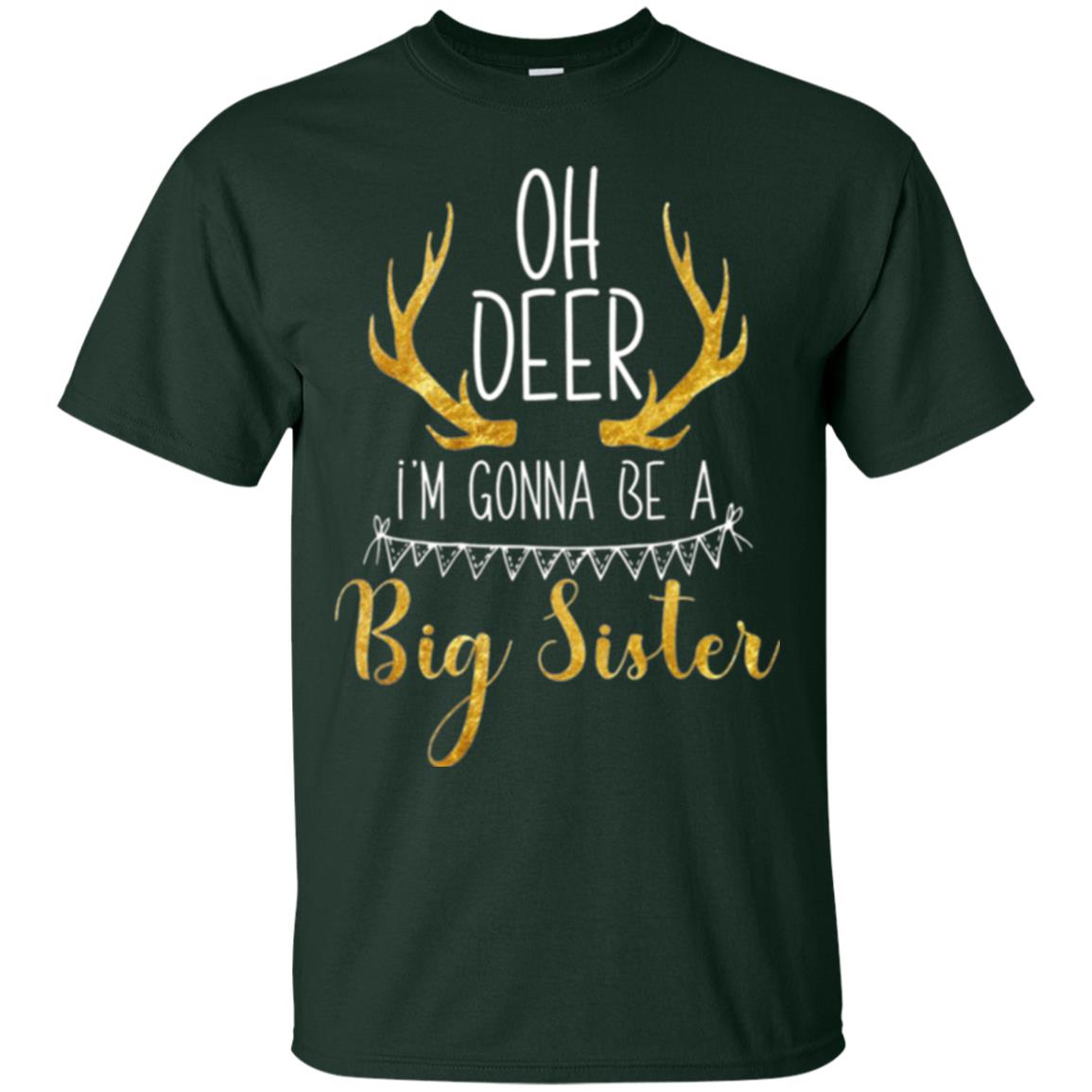 Announcement T-shirt Oh Deer I_m Gonna Be A Big Sister