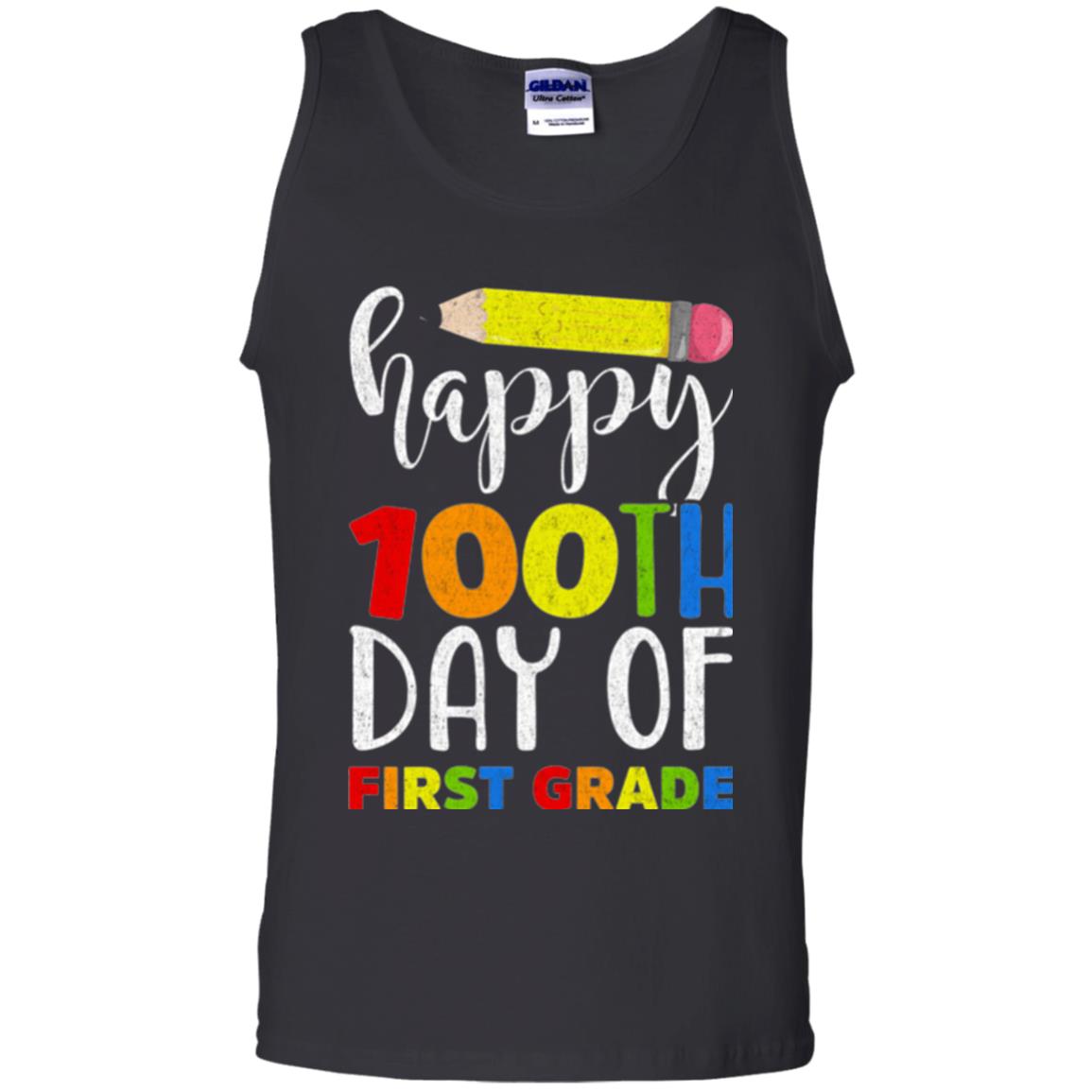 Children T-shirt Happy 100th Day Of First Grade Black