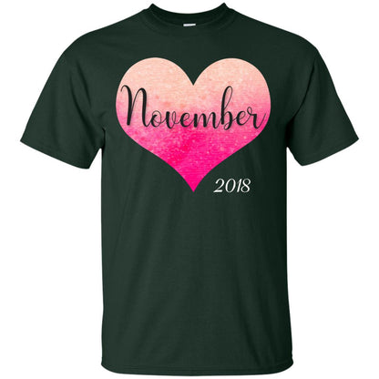Pregnancy Reveal Announcement Party November 2018 Shirt Forest