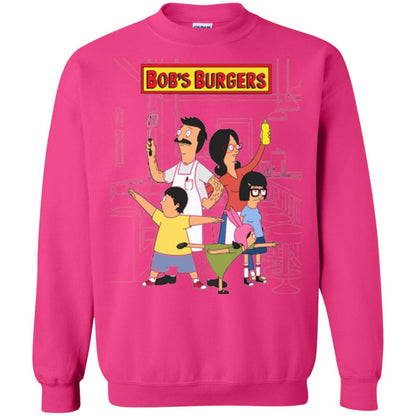Family Group Hero Pose T-shirt Bob_s Burgers Heliconia