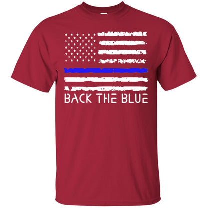 Thin Blue Line T-shirt Back The Blue Cardinal