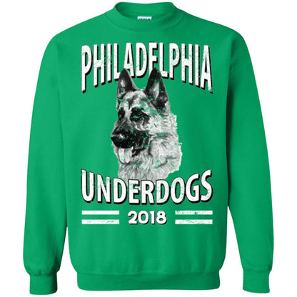 Dog Lover T-shirt Philadelphia Underdogs 2018 T-shirt Irish Green