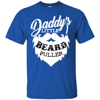 Daddy's Little Beard Puller Kid Shirt Royal