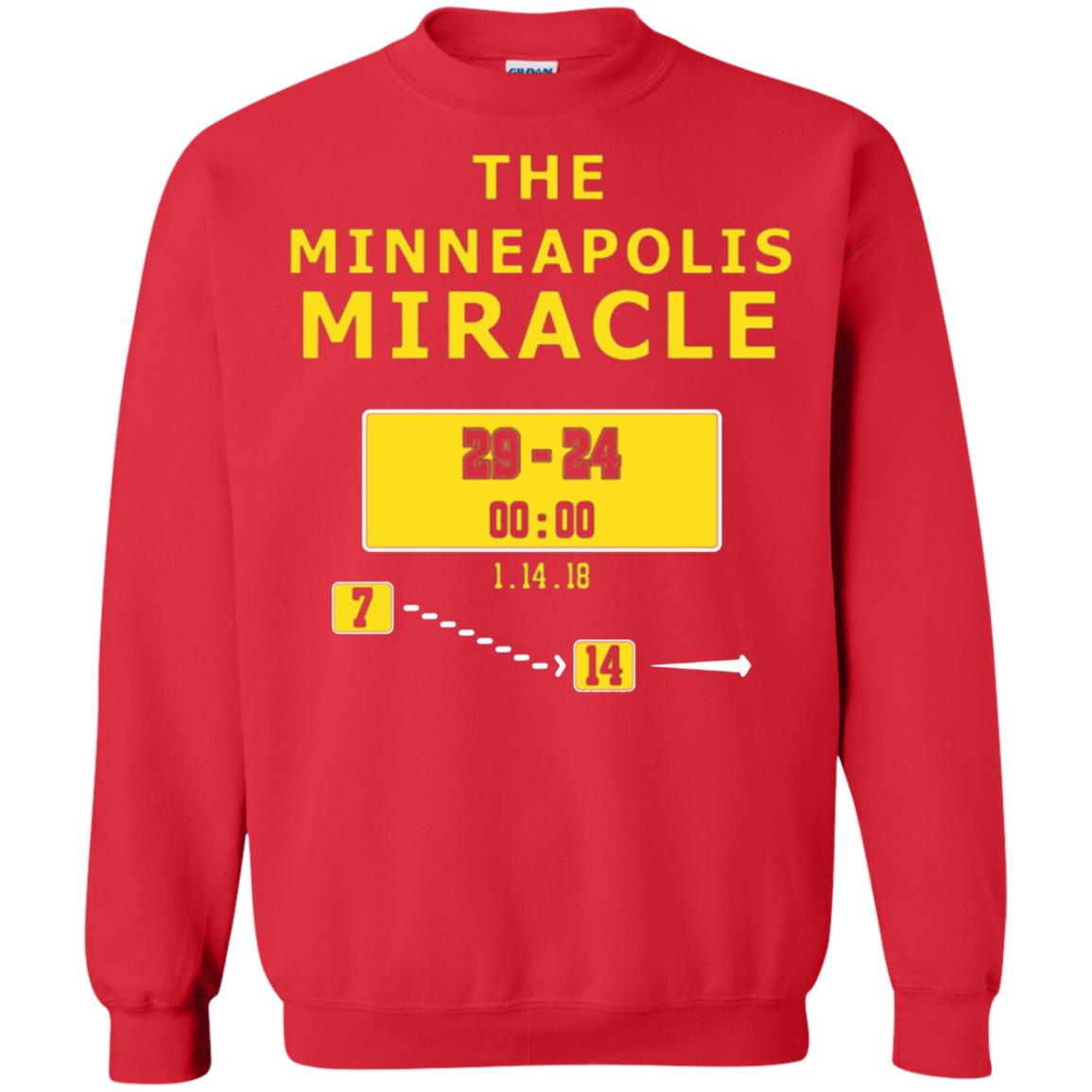 Football Lover T-shirt The Minneapolis Miracle Red