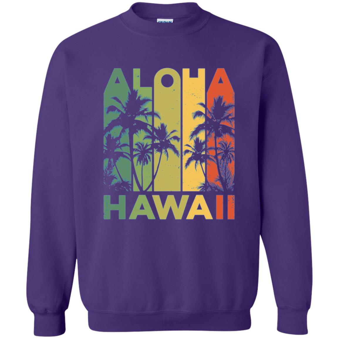 Vintage Hawaiian Islands Tee Hawaii Aloha State T-shirt Purple