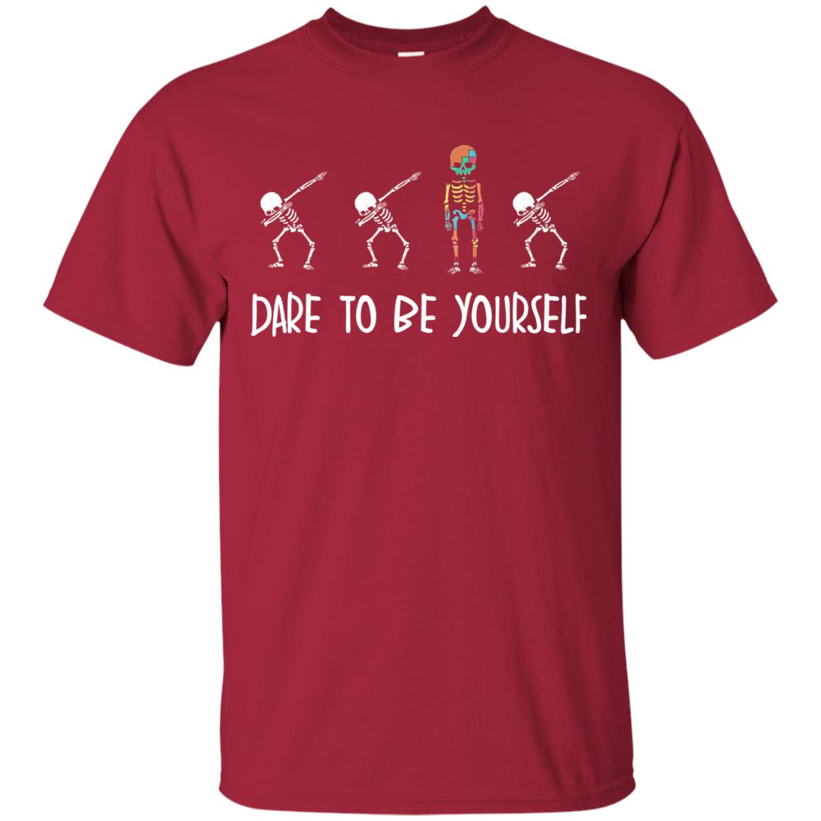 Dare To Be Yourself Autism Awareness T-shirt Cardinal