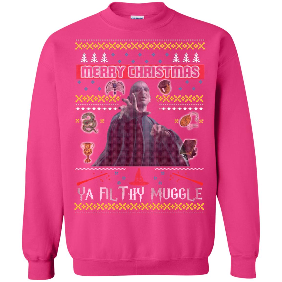 Merry Christmas Ya Filthy Muggle Harry Potter Fan T-shirt Heliconia