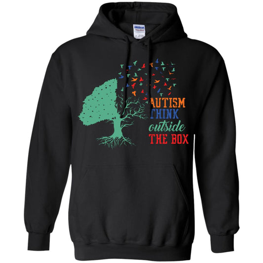 Autism Think Outside The Box Autism Awearness T-shirt Black