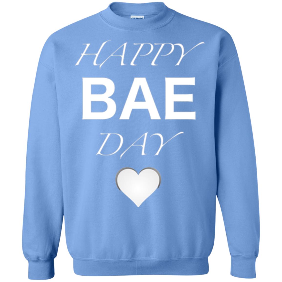 Valentine_s Day T-shirt Happy Bae Day Carolina Blue