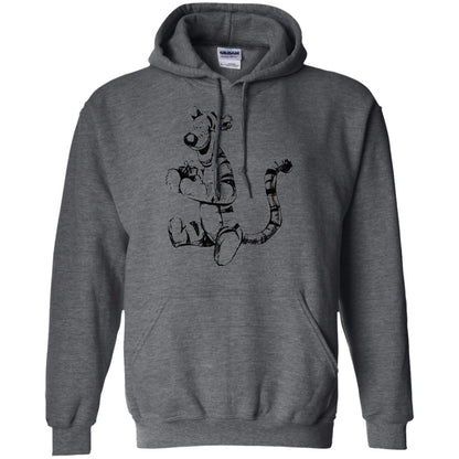 Movie T-shirt Tigger Sketch Dark Heather