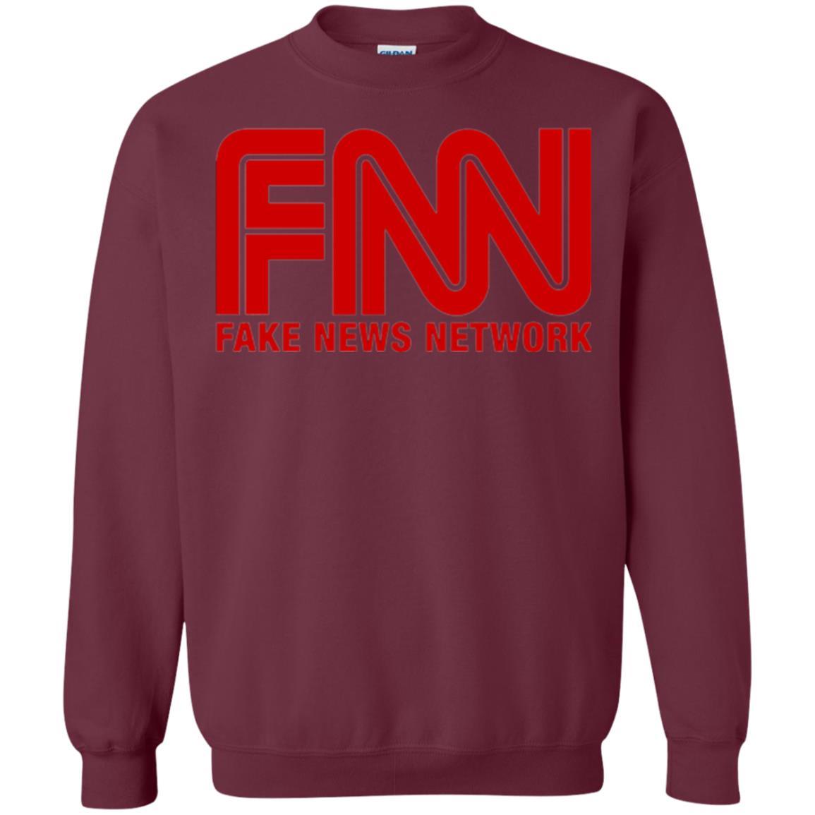 Anti Trump T-shirt Fnn Fake News Network T-shirt Maroon