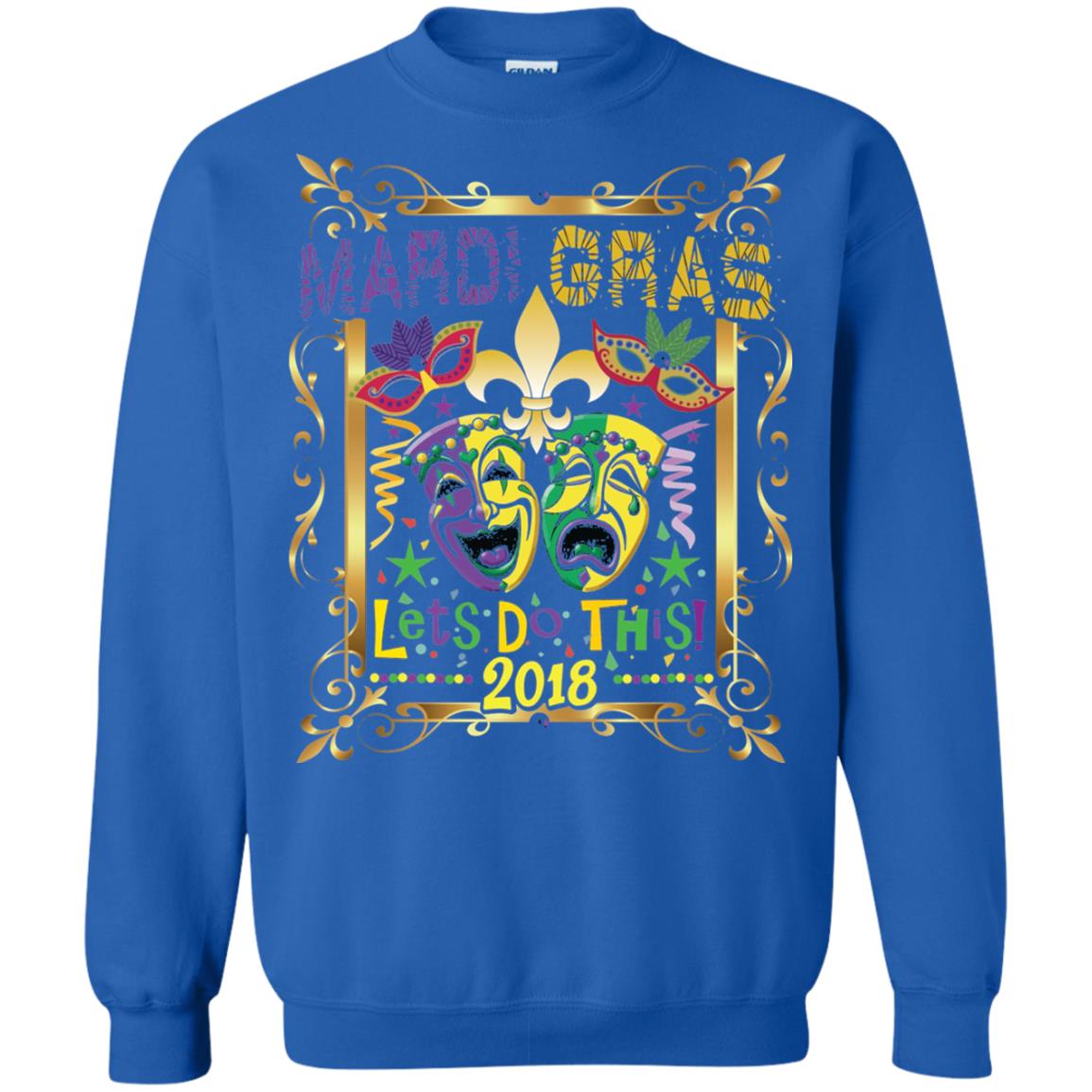 Fleur Symbol New Orleans Parade Mardi Gras T-shirt Royal