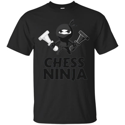 Funny Chess Ninja T-shirt Black