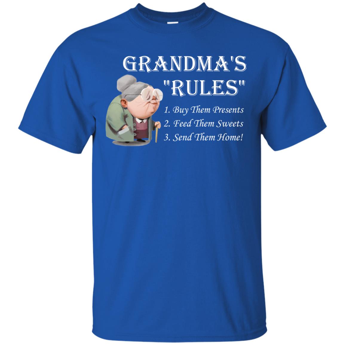 Grandma's Rules Send Them Home Grandmom Shirt Royal