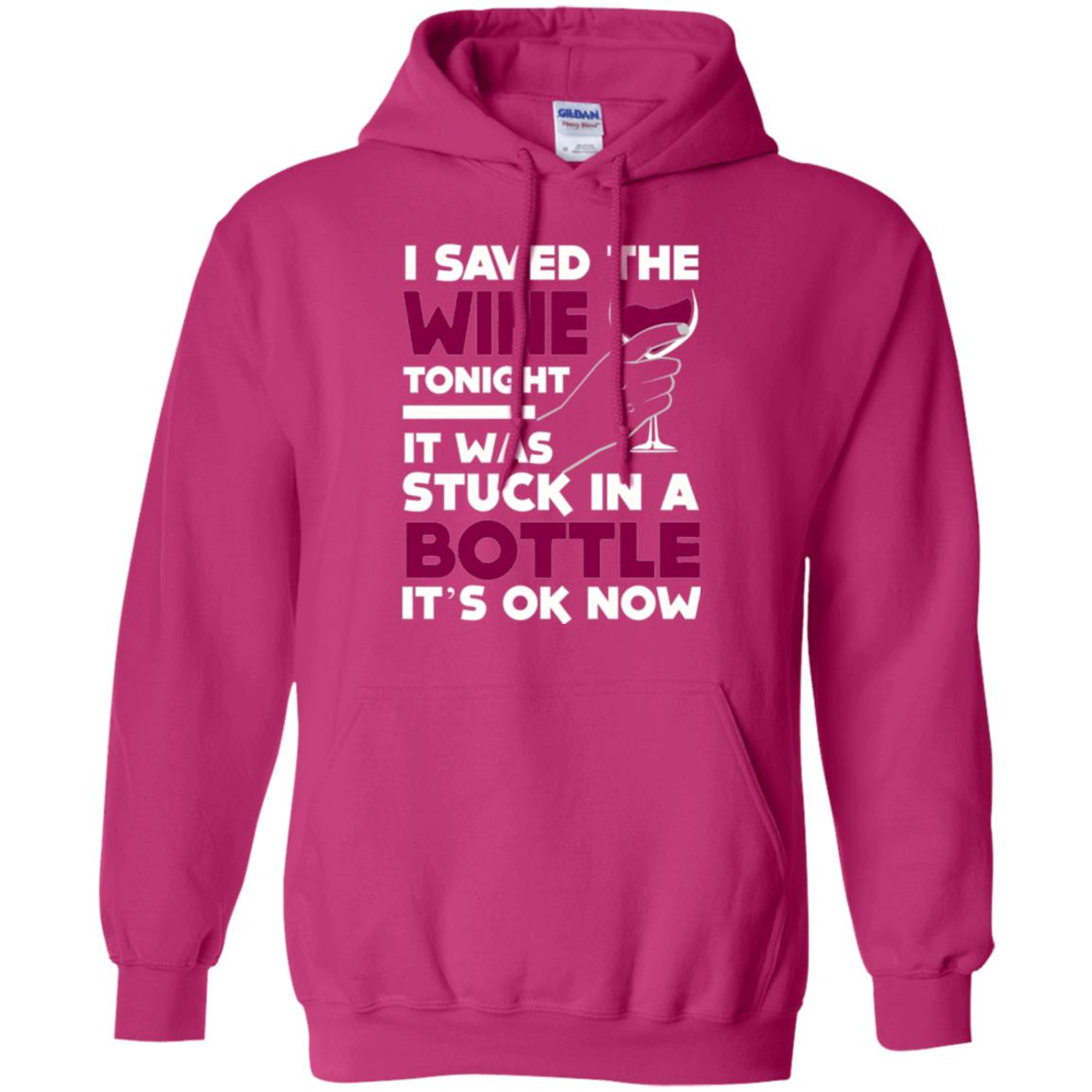 Funny Wine T-shirt I Save The Wine Tonight Heliconia