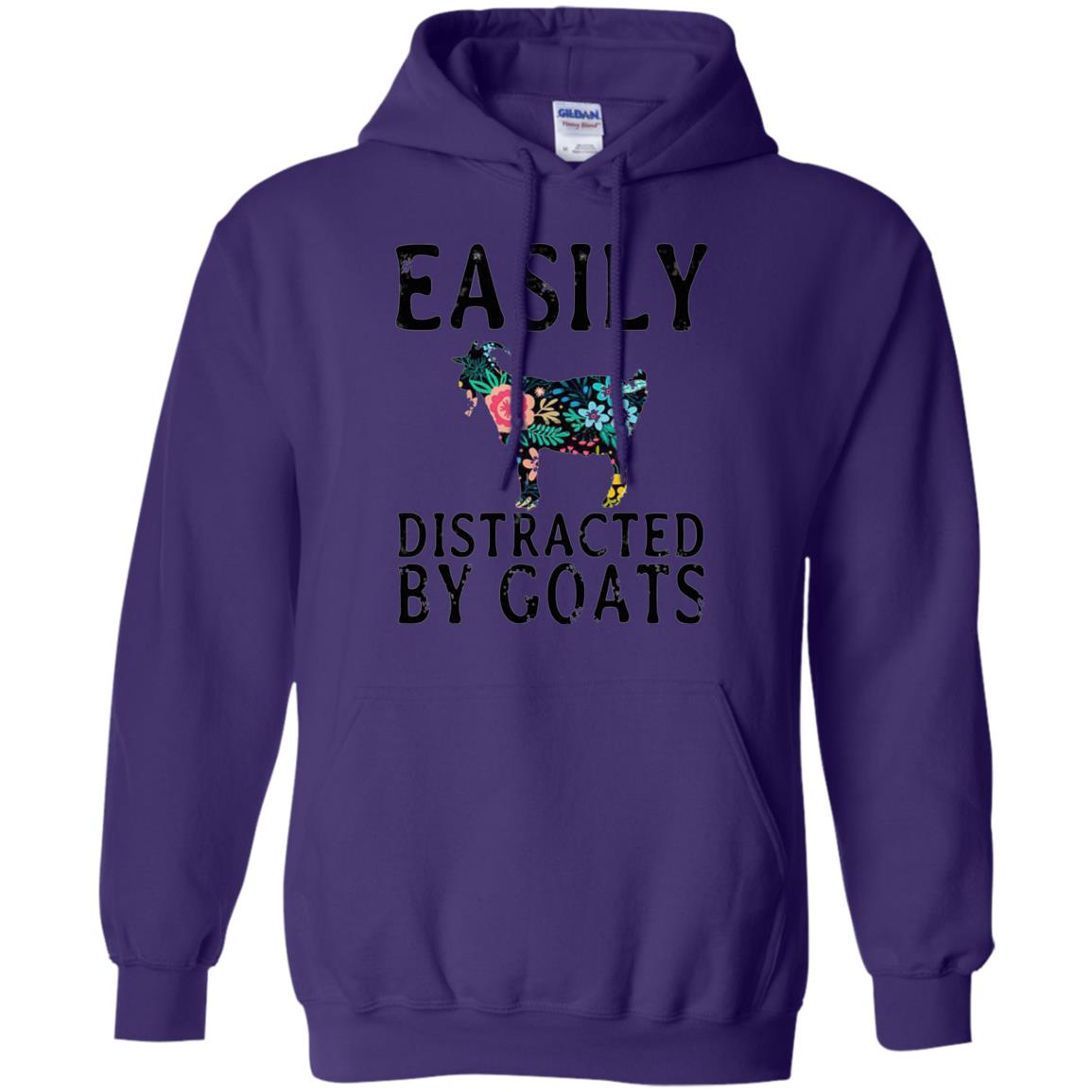 Easily Distracted By Goats Shirt Purple