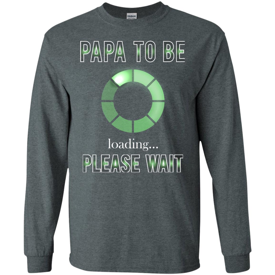 Papa To Be Loading Please Wait T-shirt Dark Heather