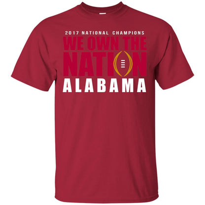 Football Lover T-shirt We Own The Nation Cardinal