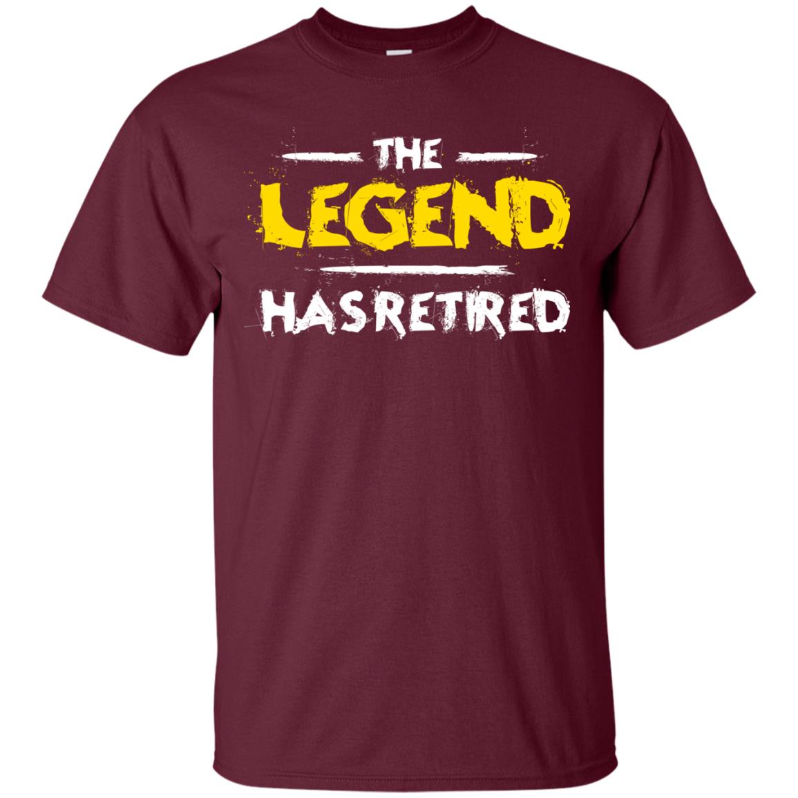 Retirement T-shirt The Legend Has Retired Maroon