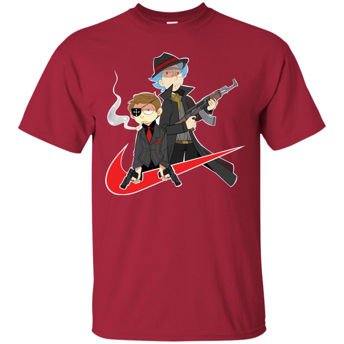 Rick And Morty Cartoon Shirt Cardinal