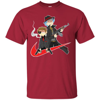 Rick And Morty Cartoon Shirt Cardinal