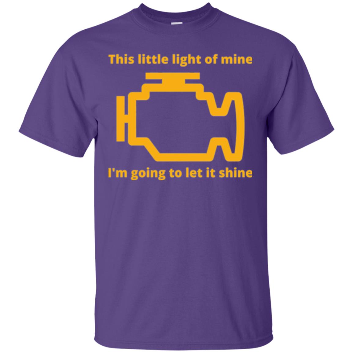This Little Light Of Mine - Check Engine Light T-shirt Purple