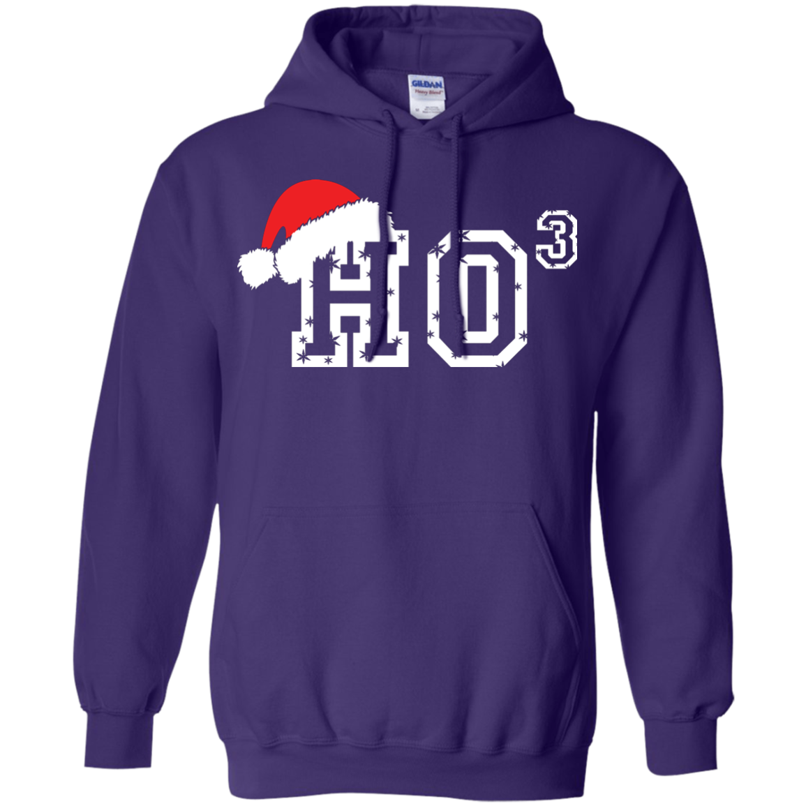 Christmas T-Shirt Ho Ho Ho Purple