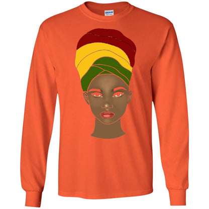 Melanin Rocks African Queen Melanin T-shirt Orange