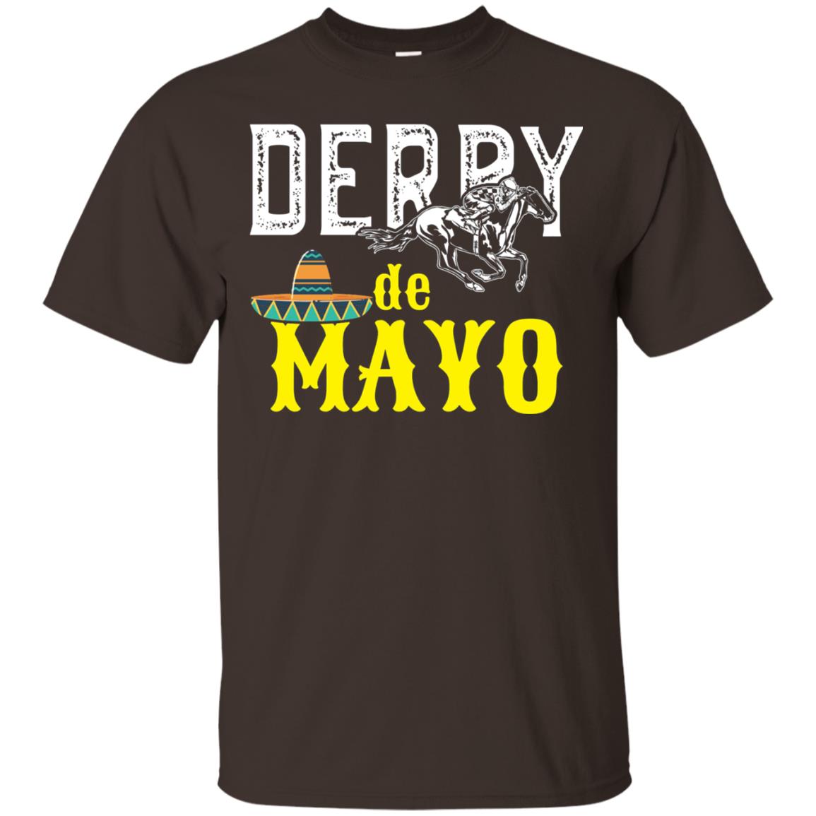 Cinco Derby De Mayo Horse Race Shirt Dark Chocolate
